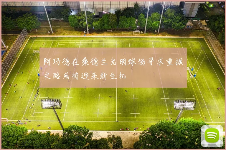 阿玛德在桑德兰光明球场寻求重振之路或将迎来新生机